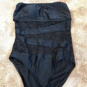One-piece Black Swimsuit by Mossimo